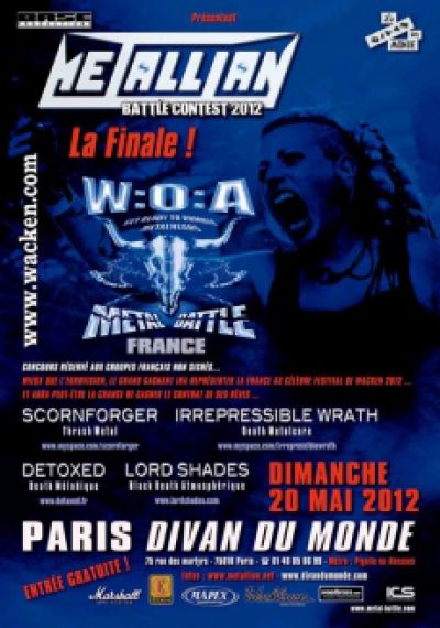 LORD SHADES EN FINALE DU WACKEN METAL BATTLE 2012!